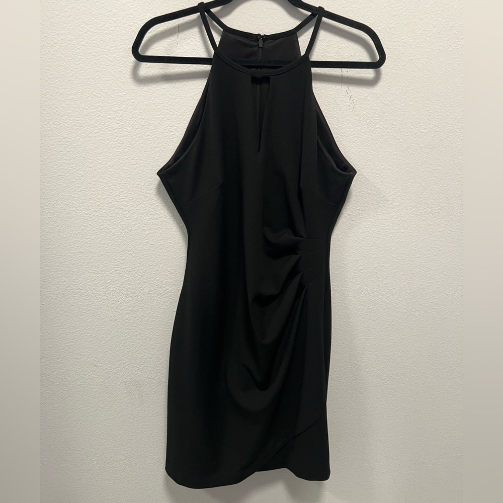 GUESS Black Halter Neck Mini Dress Size 14